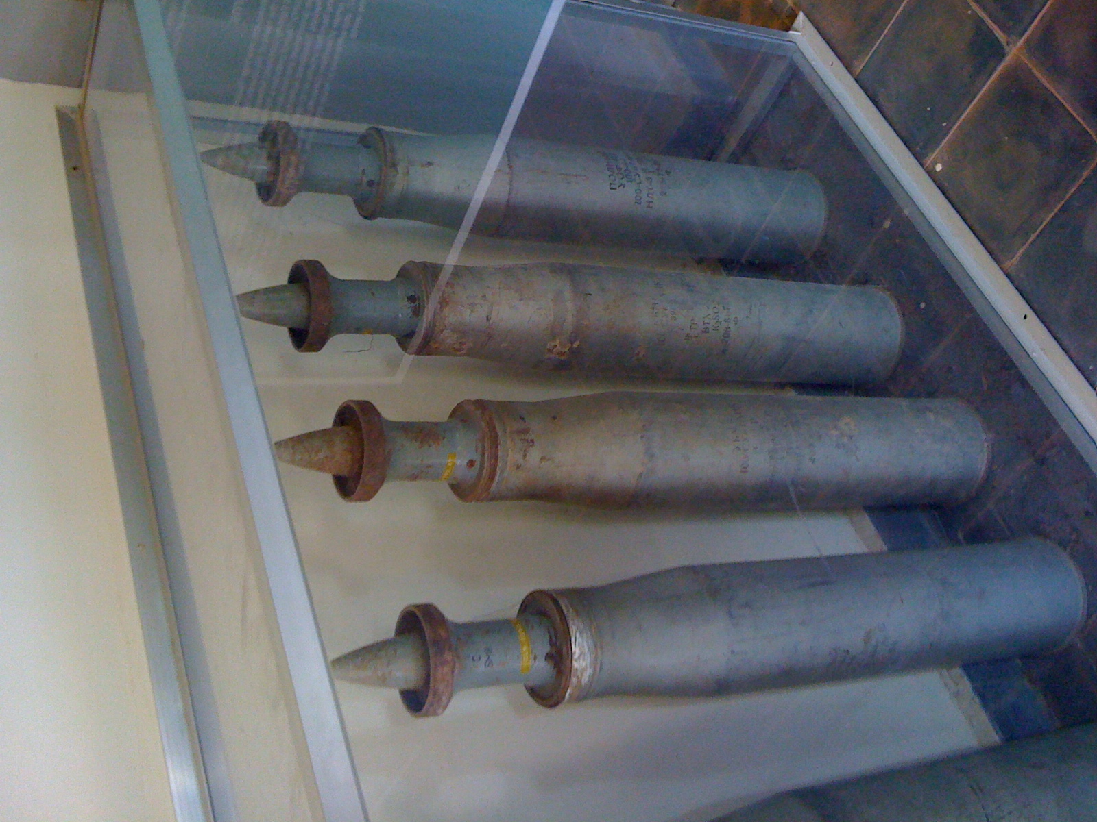 Some badass unexploded mines at the mine museam near Phnom Penh